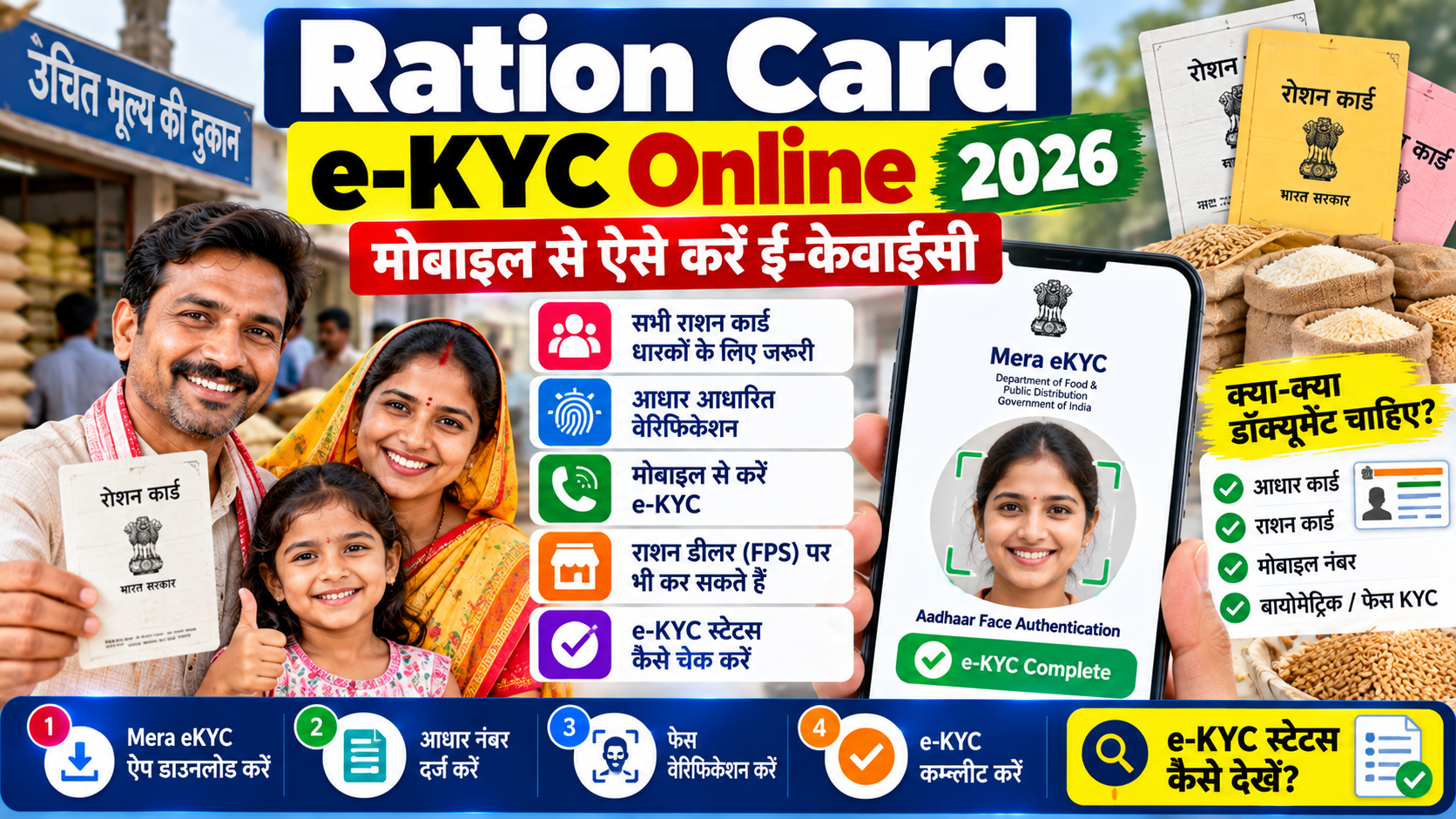 Ration Card E KYC Online