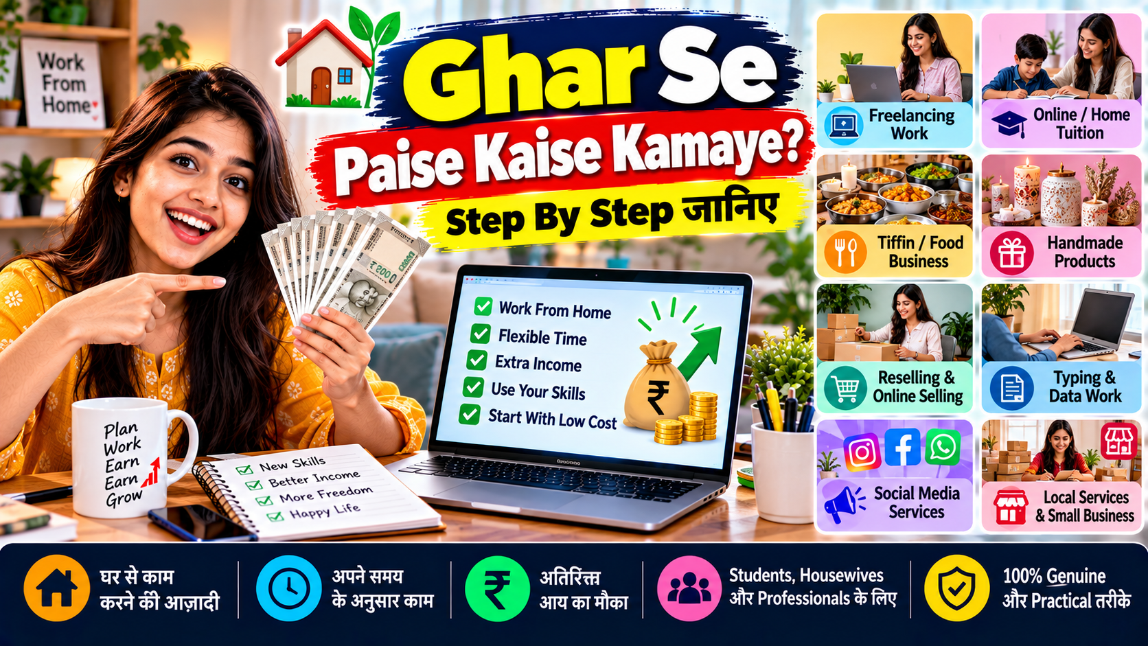 Ghar Se Paise Kaise Kamaye