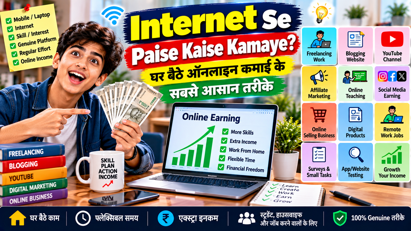 Internet Se Paise Kaise Kamaye
